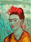 Pamela Sue Johnson, Frida Kahlo Mixed Media Collage