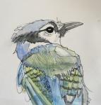 Stephanie Burton, Whimsy Watercolor Birdie