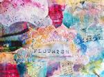 Pamela Sue Johnson, Mixed Media Collage with Watercolor