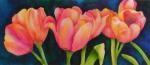 Carol Spohn, Row of Tulips