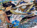 Gwen Lafleur, Stitches & Glue - Mixed Media with Fabric & Paper