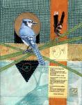 Lisa Thorpe, Bird Box Fabric Collage 