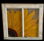 Theresa Okamura, Sunflower WindowPainting
